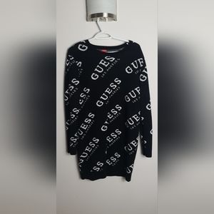 PRELOVED - sweater dress guess black size small